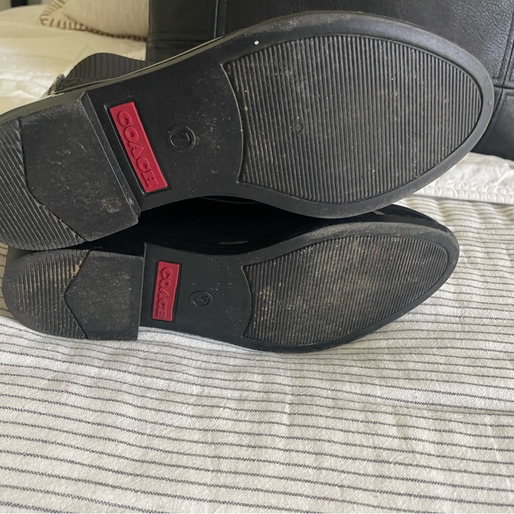 Coach Black and Red Winter Rain Boots - Picture 5 of 6
